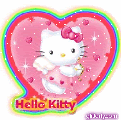 Hola kitty corazon animados gif foto - Hola kitty corazón animados gif foto