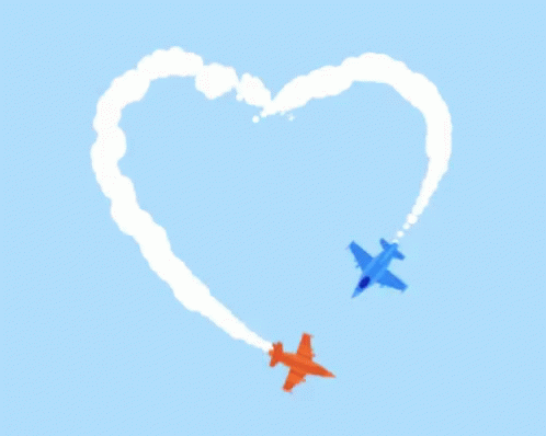 aviones rojo azul corazon Animados Gif Imagenes - aviones rojo azul corazon Animados Gif Imágenes