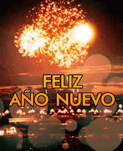 feliz ano nuevo con fuegos artificiales sobre el agua gif imagen - feliz ano nuevo con fuegos artificiales sobre el agua gif imagen