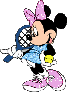 minnie mouse jugar al tenis foto animada de dibujos animados - minnie mouse jugar al tenis foto animada de dibujos animados