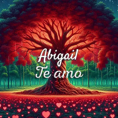 Te Amo Abigail - Imagen romántica destacada Imagen romántica destacada con nombre Abigail
