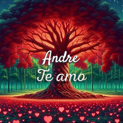 Imagen romántica destacada con nombre Andre