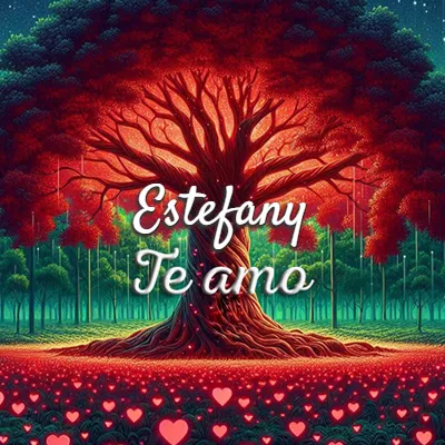 Te Amo Estefany - Imagen romántica destacada Imagen romántica destacada con nombre Estefany