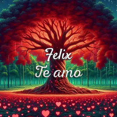 Imagen romántica destacada con nombre Felix