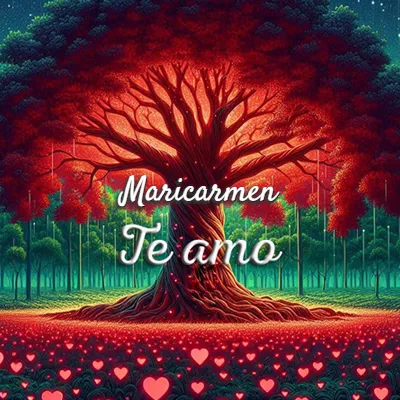 Imagen romántica destacada con nombre Maricarmen