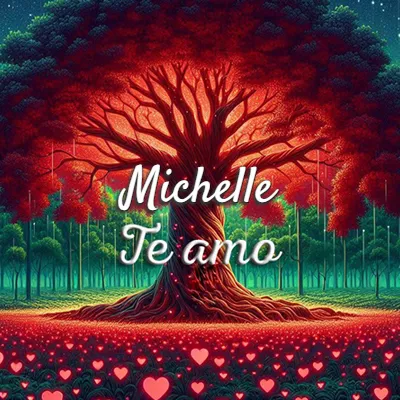 Imagen romántica destacada con nombre Michelle
