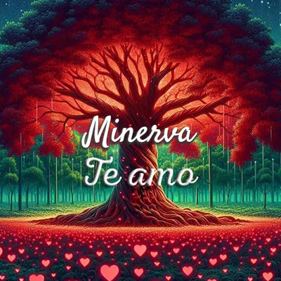 Te Amo Minerva - Imagen romántica destacada Imagen romántica destacada con nombre Minerva