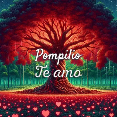 Imagen romántica destacada con nombre Pompilio