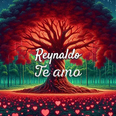 Imagen romántica destacada con nombre Reyna