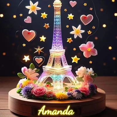 Imagen romántica para Amanda - Diseño 1
