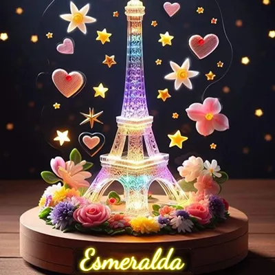 Imagen romántica para Esmeralda - Diseño 1