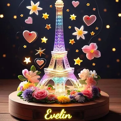 Imagen romántica para Evelin - Diseño 1