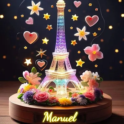 Imagen romántica para Manuel - Diseño 1