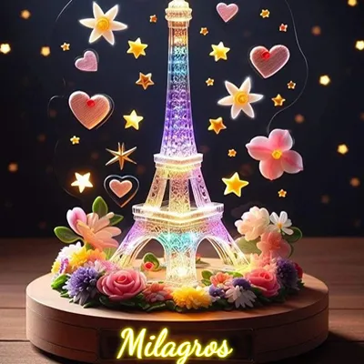 Imagen romántica para Milagros - Diseño 1