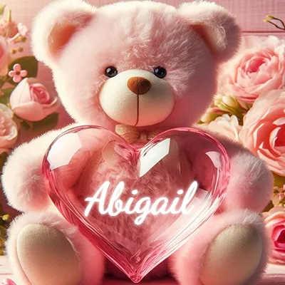 Imagen romántica 2 con nombre Abigail Imagen romántica para Abigail - Diseño 2