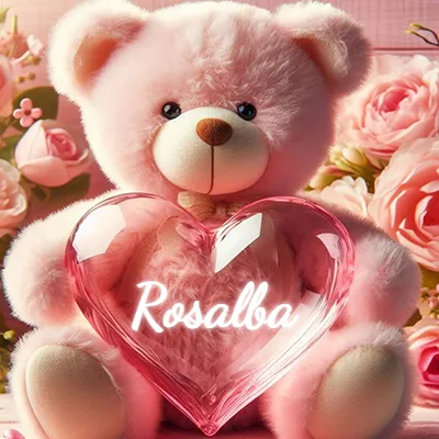 Imagen romántica para Rosalba - Diseño 2