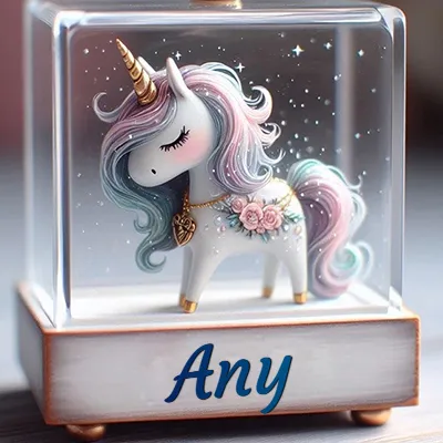 Imagen romántica 3 con nombre Any Imagen romántica para Any - Diseño 3