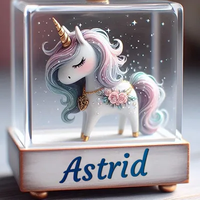 Imagen romántica 3 con nombre Astrid Imagen romántica para Astrid - Diseño 3