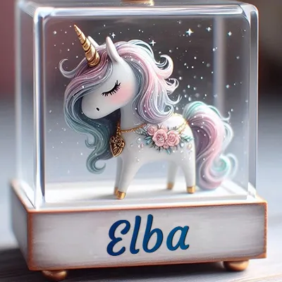 Imagen romántica 3 con nombre Elba Imagen romántica para Elba - Diseño 3