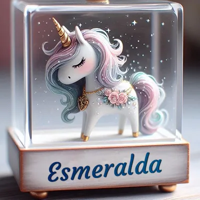 Imagen romántica para Esmeralda - Diseño 3