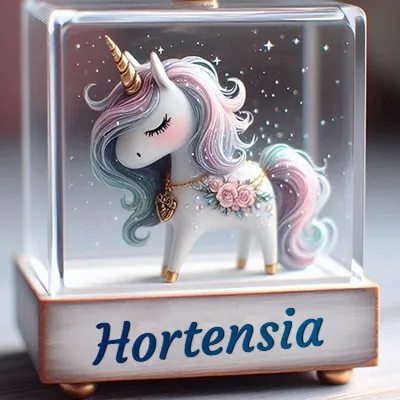 Imagen romántica para Hortensia - Diseño 3