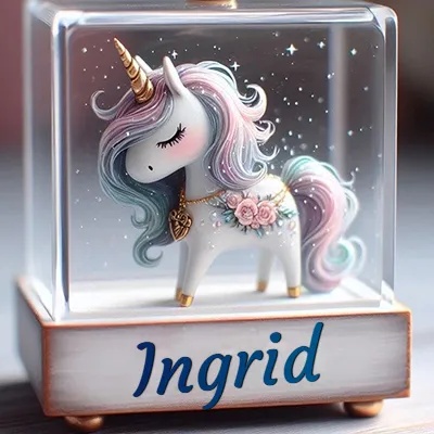 Imagen romántica para Ingrid - Diseño 3