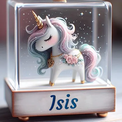 Imagen romántica 3 con nombre Isis Imagen romántica para Isis - Diseño 3