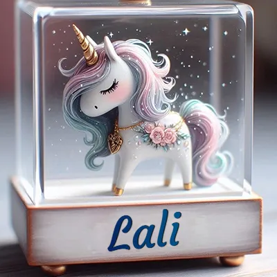 Imagen romántica 3 con nombre Lali Imagen romántica para Lali - Diseño 3