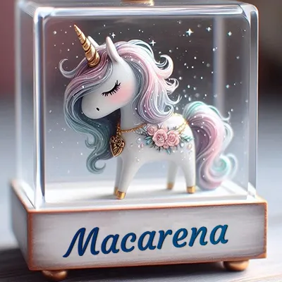 Imagen romántica para Macarena - Diseño 3