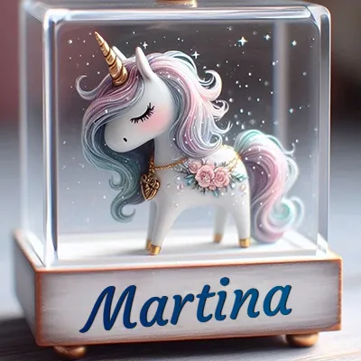 Imagen romántica 3 con nombre Martina Imagen romántica para Martina - Diseño 3