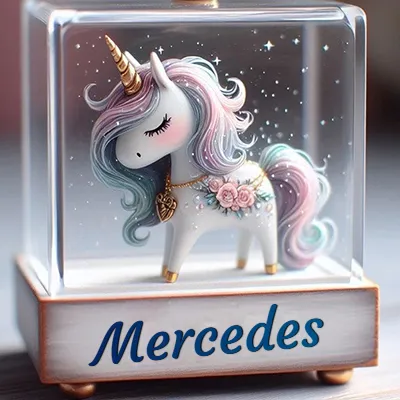 Imagen romántica para Mercedes - Diseño 3