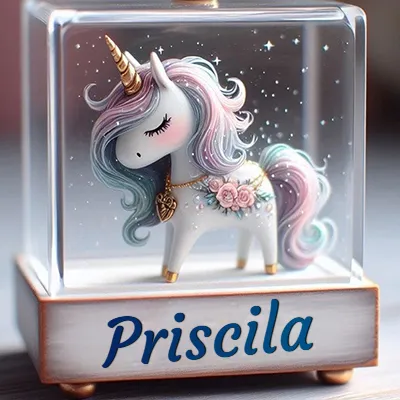 Imagen romántica para Priscila - Diseño 3