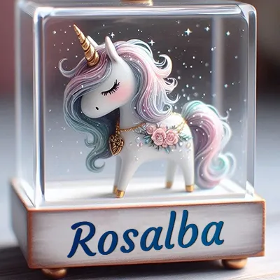 Imagen romántica para Rosalba - Diseño 3