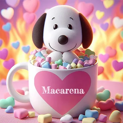Imagen romántica para Macarena - Diseño 4