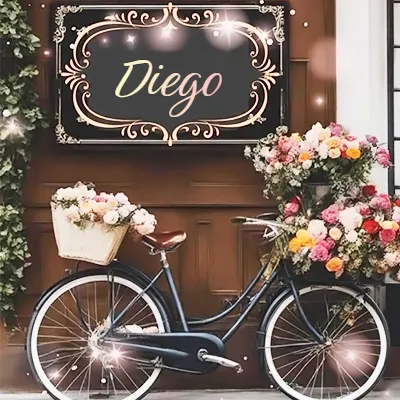 Imagen romántica 7 con nombre Diego Imagen romántica para Diego - Diseño 7