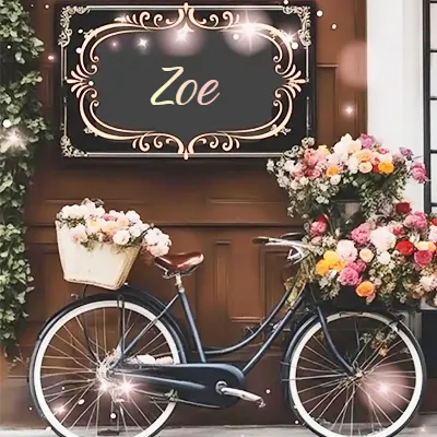 Imagen romántica 7 con nombre Zoe Imagen romántica para Zoe - Diseño 7