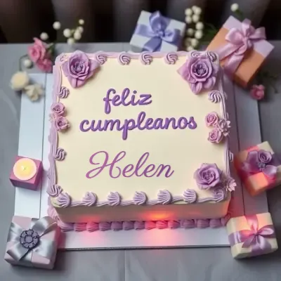 ¡Feliz Cumpleaños Helen! - Pastel destacado Pastel de cumpleaños destacado para Helen