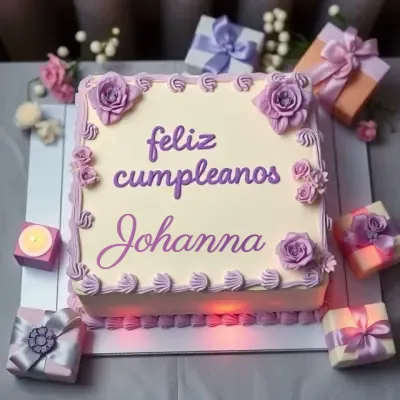 ¡Feliz Cumpleaños Johanna! - Pastel destacado Pastel de cumpleaños destacado para Johanna