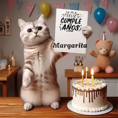 Pastel de cumpleaños para Marga - Diseño 1