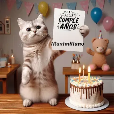 Pastel de cumpleaños para Maximiliano - Diseño 1
