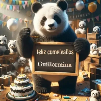 Pastel de cumpleaños para Guillermina - Diseño 2