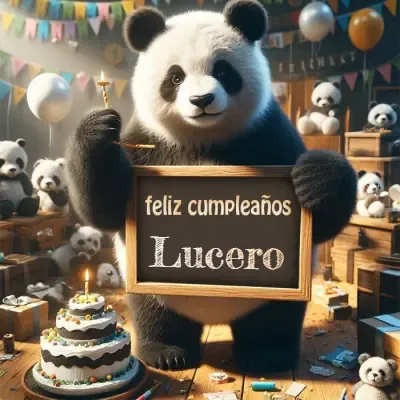 Pastel de cumpleaños para Lucero - Diseño 2