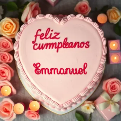 Pastel de cumpleaños para Emmanuel - Diseño 3