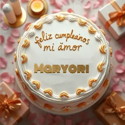 Pastel de cumpleaños para Mary - Diseño 4