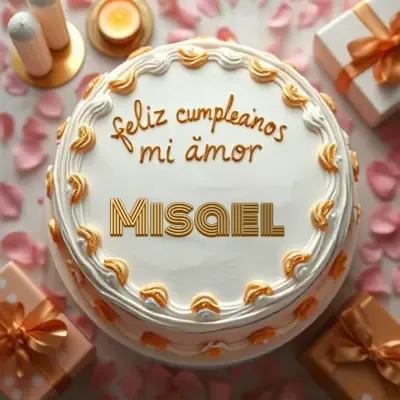 Pastel de cumpleaños para Misael - Diseño 4