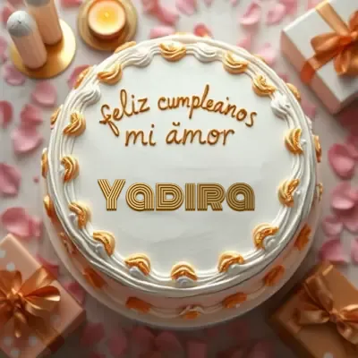 Pastel de cumpleaños para Yadira - Diseño 4