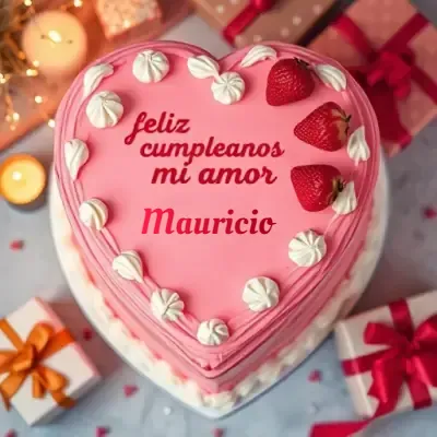 Pastel de cumpleaños para Mauricio - Diseño 6