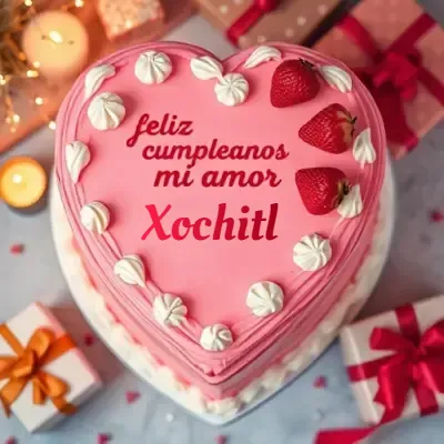 Pastel de cumpleaños para Xochitl - Diseño 6