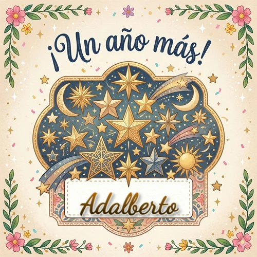 Diseño mágico del espacio. Fondo azul oscuro lleno de estrellas doradas y lunas brillantes. Texto superior 