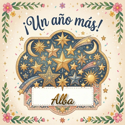 Diseño mágico del espacio. Fondo azul oscuro lleno de estrellas doradas y lunas brillantes. Texto superior 